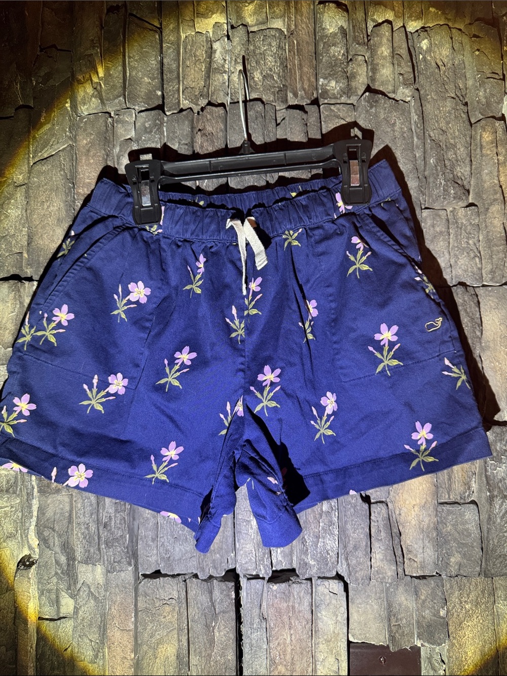 Vineyard Vines Navy Floral Drawstring  Shorts